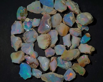 AAA Ethiopian Opal Rough Lot | Welo Fire Opal (50 Carat)