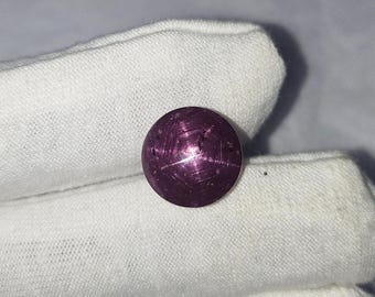 Natural Ruby Star Cabochon, 13.8 Cts Loose Gemstone
