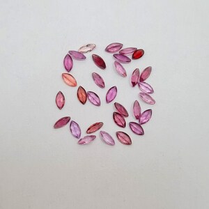 5X2.5 MM Marquee 30 Pcs Rhodolite Garnet Cut Stone, Natural Rhodolite Garnet Gemstone, Garnet Loose Stone For Jewelry Mak