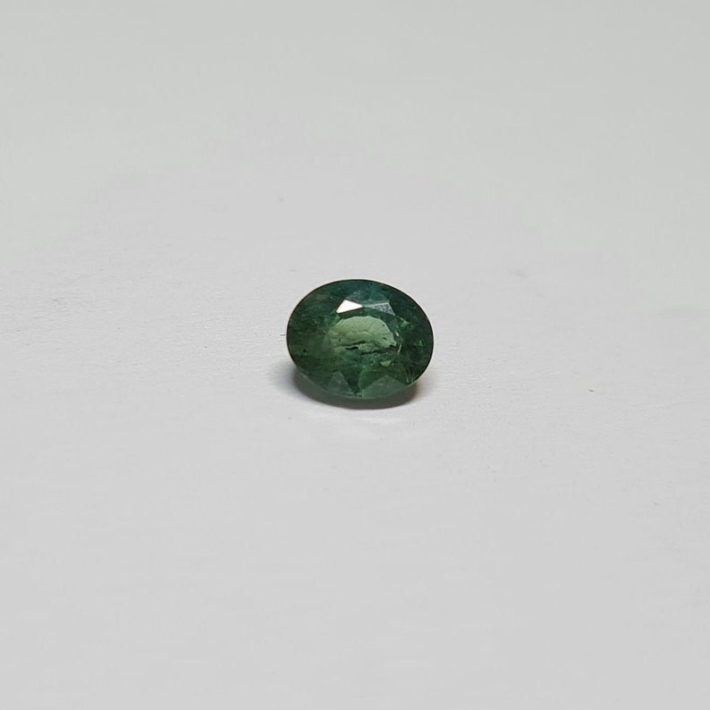 46mmOval Green Sapphire Cut Stone, Natural Green Sapphire Gemstone, Australian Green Sapphire Loose Stone For Jewelry Making. image 5