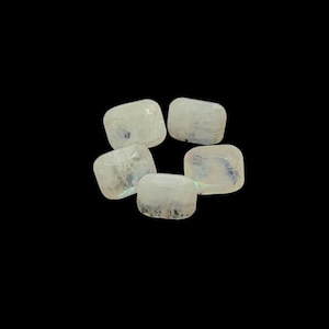 5 Pieces 8X10 MM Moonstone Cut Stone Rainbow Moonstone Faceted Gemstone Natural Rainbow Moonstone Octagon Loose Stone Jewelry Marking.