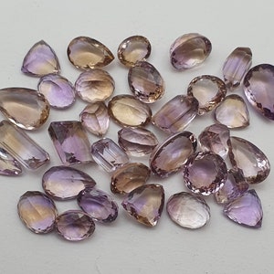 50 Carats Ametrine Cut Stone, Ametrine Gemstone, Natural Ametrine Cut Stone, Mix Shape Top Quality Ametrine Loose Stone For Jewelry Making.