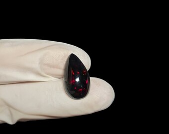 Ethiopian Black Opal Cabochon, Pear Shape, 19x11 MM