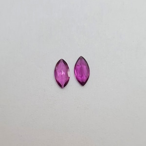 8X4 MM Marquee 2 Pcs Rhodolite Garnet Cut Stone, Natural Rhodolite Garnet Gemstone, Garnet Loose Stone For Jewelry Making.