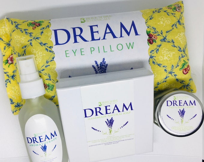 Dream Gift Set Lavender Sleep Pillow, soap, lotion, aromatherapy spray