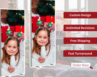 Custom SEG Lightbox, Fabric Backdrop Display with Stand