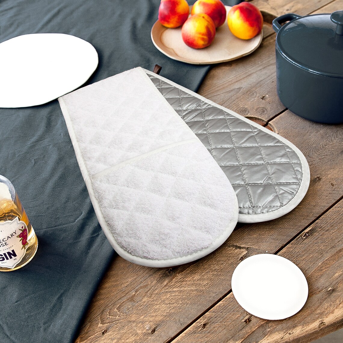 Double Oven Mitts Kitchen Long Oven Mitts Super Long Etsy