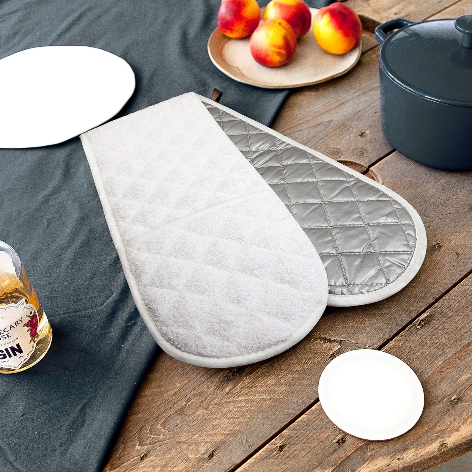 Double Oven Mitts Kitchen Long Oven Mitts Super Long Etsy