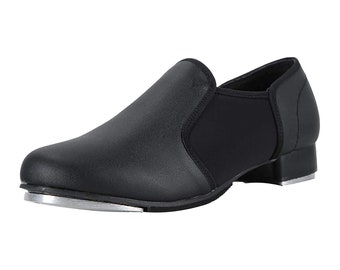 Slip on Tap Shoes for Women and Men, Black