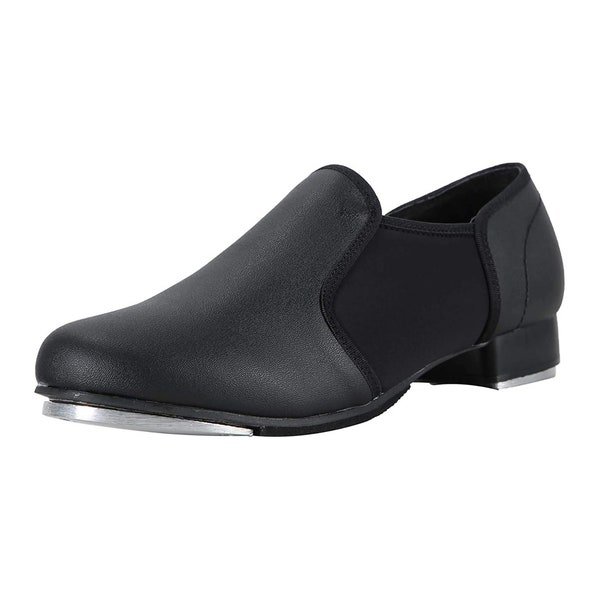 Slip on Tap Shoes for Women and Men, Black