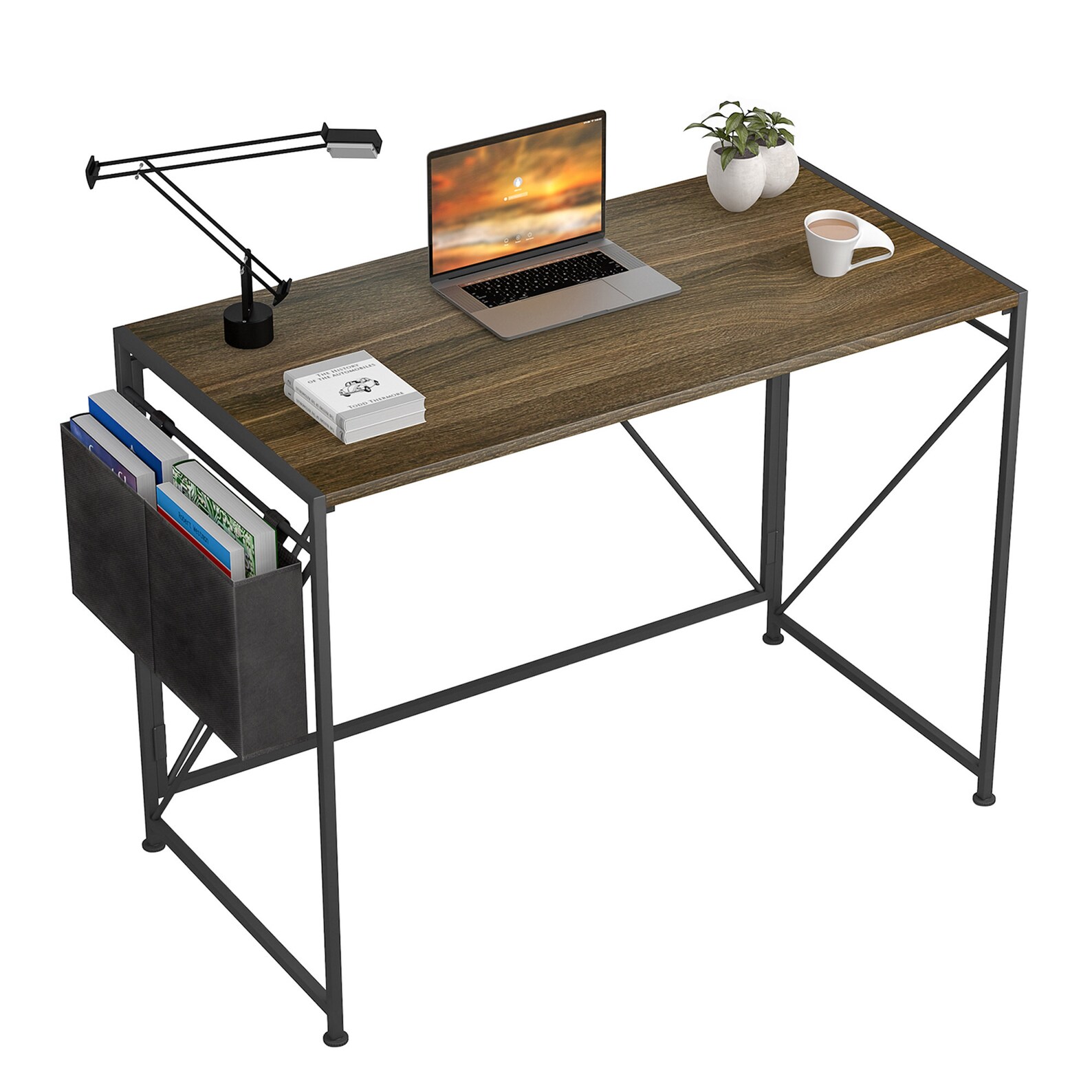Folding Desk No Assembly Required 40 Writing Computer Etsy