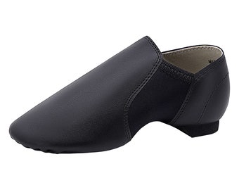 PU Leather Slip-On Jazz Shoes for Women