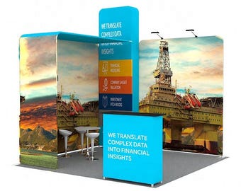Aluminum tube frame 10x10FT tension fabric portable exhibition and trade fair booth