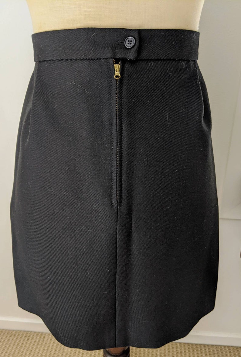 A lovely winter skirt from Jaeger London. A black skirt with | Etsy