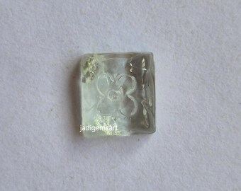 FlUORITE, Natural Fluorite Fluorite Carving Fluorite Loose Gemstone Size 9*8*3.5mm For Jewelry