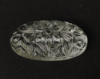 Cuentas talladas con piedras preciosas de cristal de roca NATURAL de rubí/forma ovalada tallada a mano de piedras preciosas 30*18*6 Mm para joyería