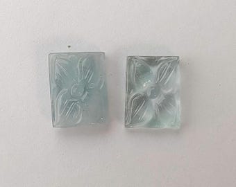 FlUORITE, Natural Fluorite Fluorite Carving Fluorite Loose Gemstone Size 12*9*4 To 11.5*9*2.5 mm For Jewelry