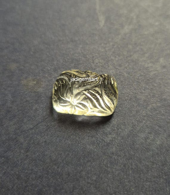 Perles Double Pierre Précieuse En Cristal Naturel, Sculptées Main - 6 Pièces