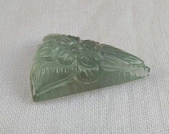 FlUORITE, Natural Fluorite Fluorite Carving Fluorite Loose Gemstone Size 22*16*6.5 mm For Jewelry