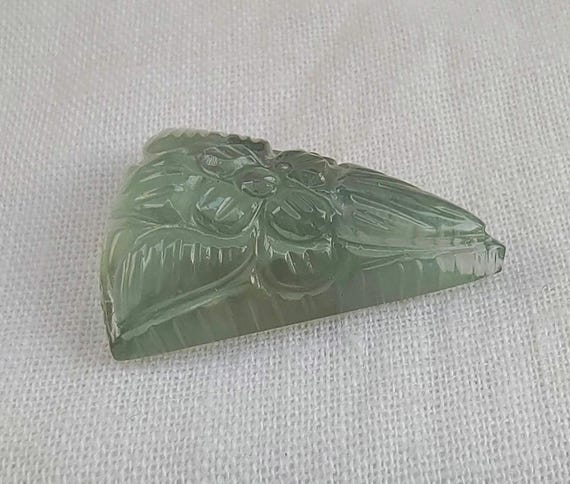 FlUORITE, Natural Fluorite Fluorite Carving Fluorite Loose Gemstone Size 22*16*6.5 mm For Jewelry