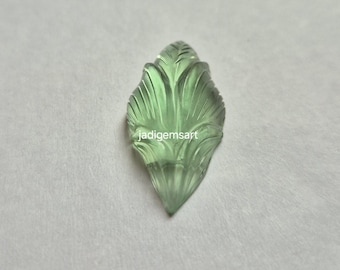 FlUORITE, Natural Fluorite Fluorite Carving Fluorite Loose Gemstone Size 26*12.5*6.5mm mm For Jewelry