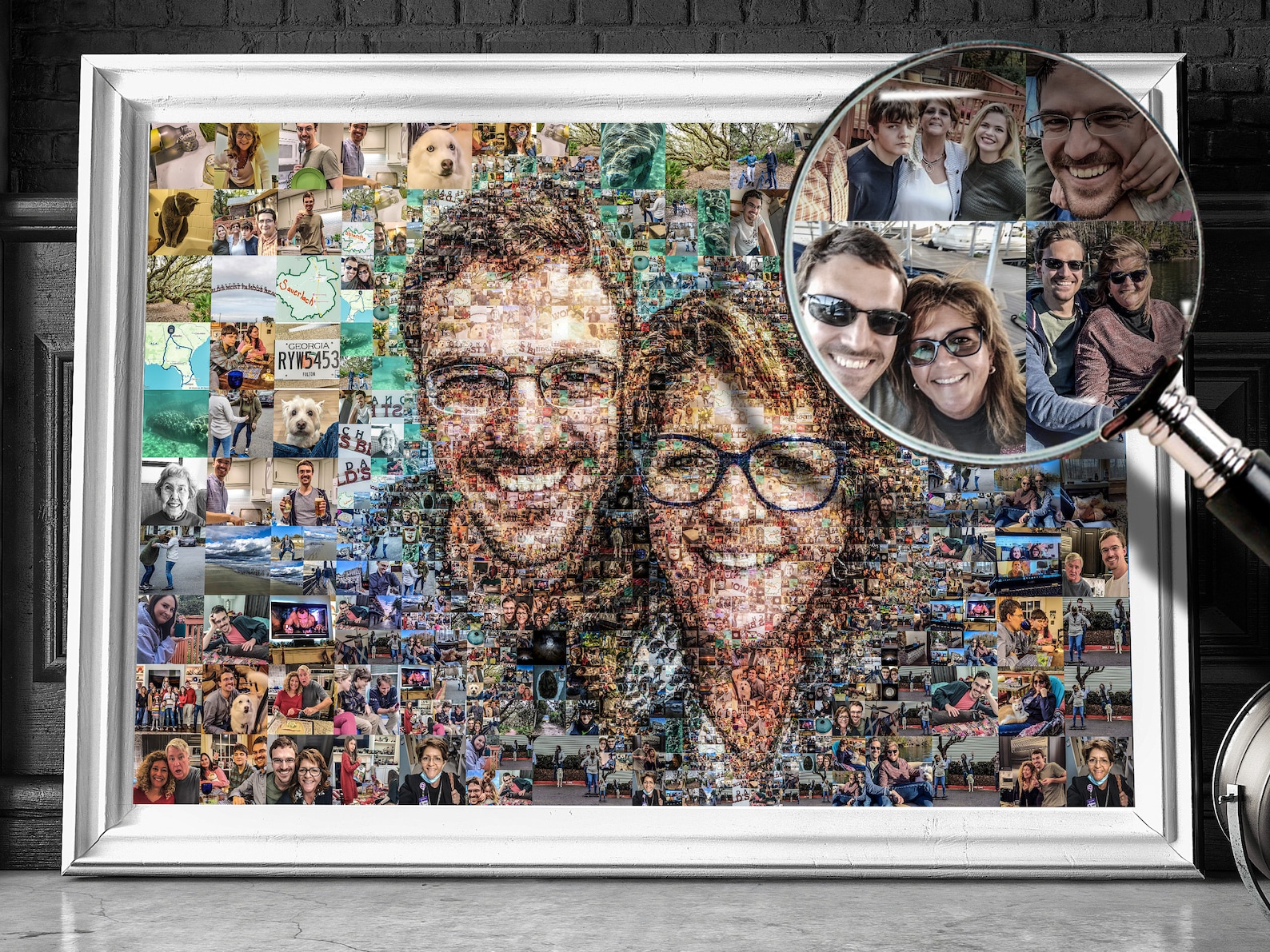 Custom collage gift Personalized gift photo mosaic portrait Etsy