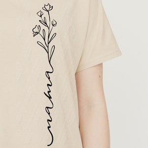 Maman fleur svg, svg mère, maman svg, svg chemise fête des mères, fleurs sauvages svg, SVG, PNG, EPS, téléchargement immédiat, Cricut