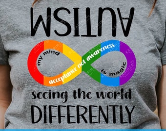 Autism SEEING the WORLD differently SVG