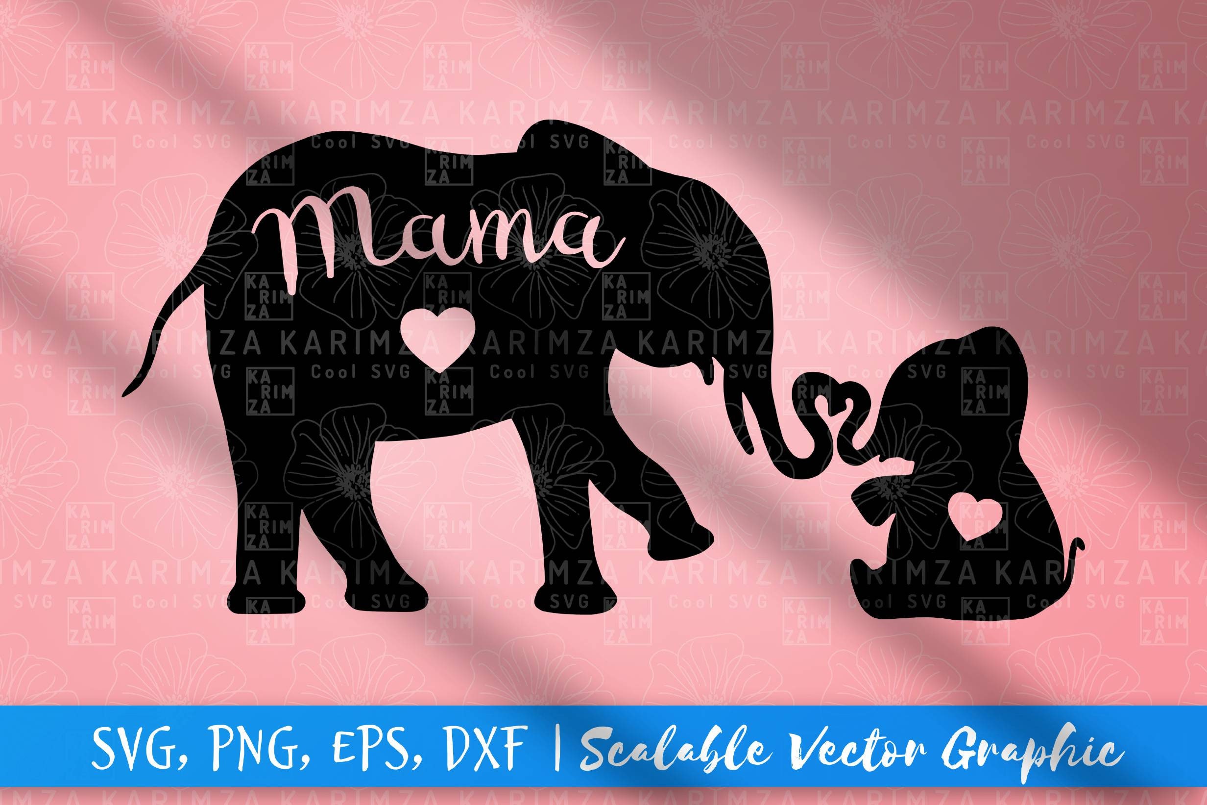 How To Make Mama & Baby Elephant Cricut Card Online