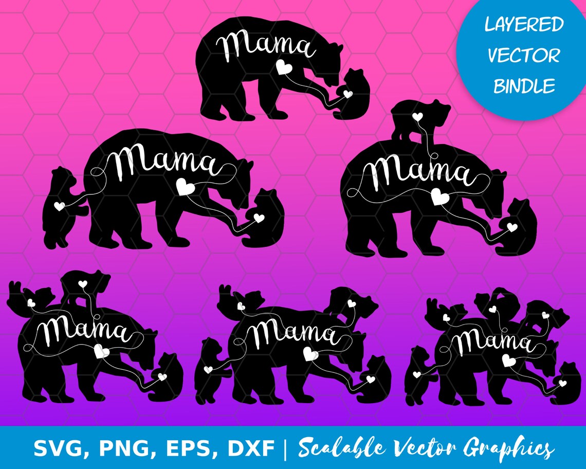 Free Free Mama Bear And Cubs Svg Free 648 SVG PNG EPS DXF File