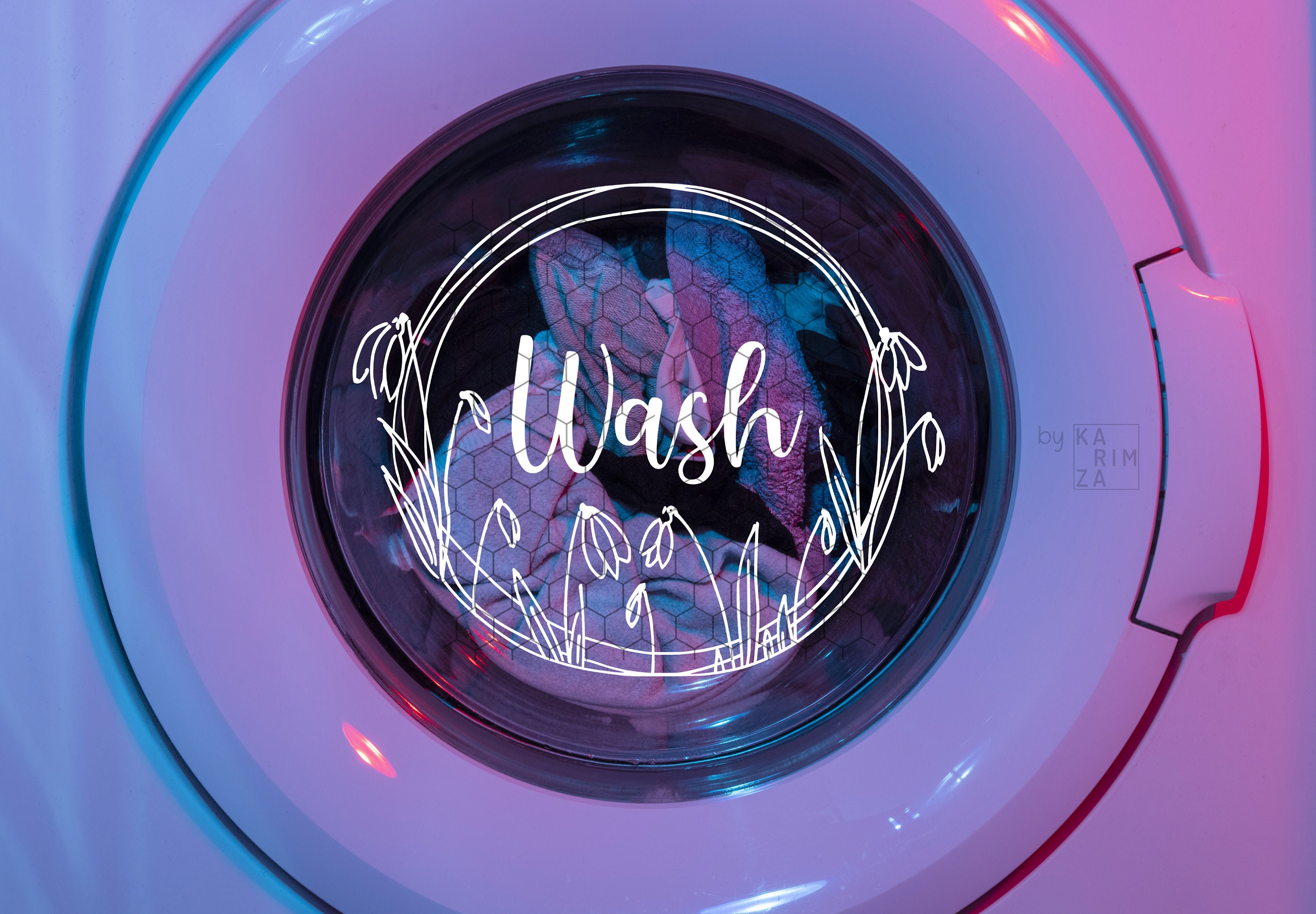 Washer and Dryer SVG wash dry decal svg Instant Download Etsy