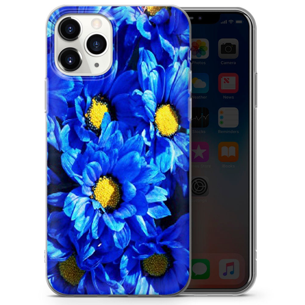 FLOWER Phone Case BLUE FLOWERS Phone Case Cover for Iphone Etsy UK