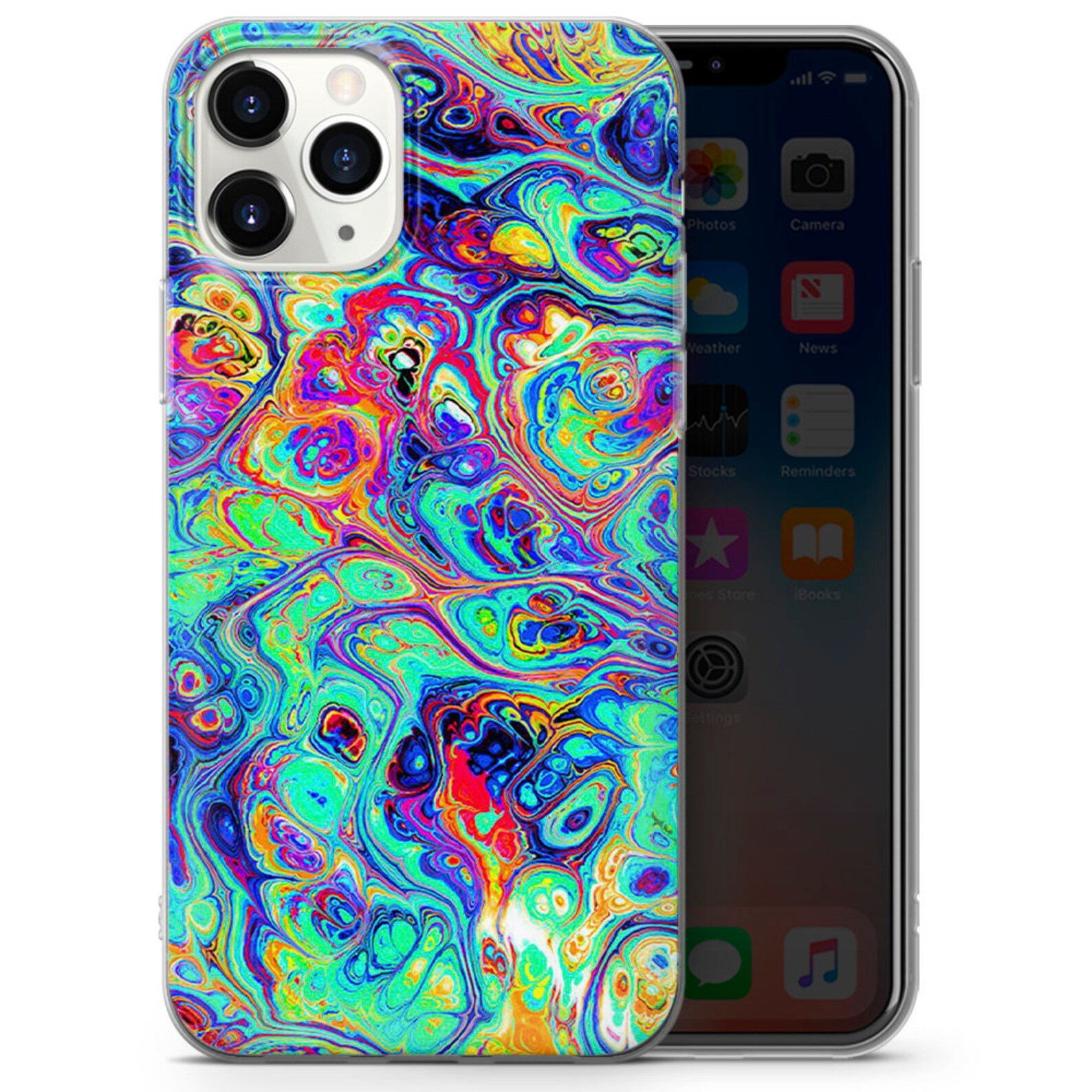 Bright NEON Phone Case NEON LIQUID Phone Case Cover for Etsy