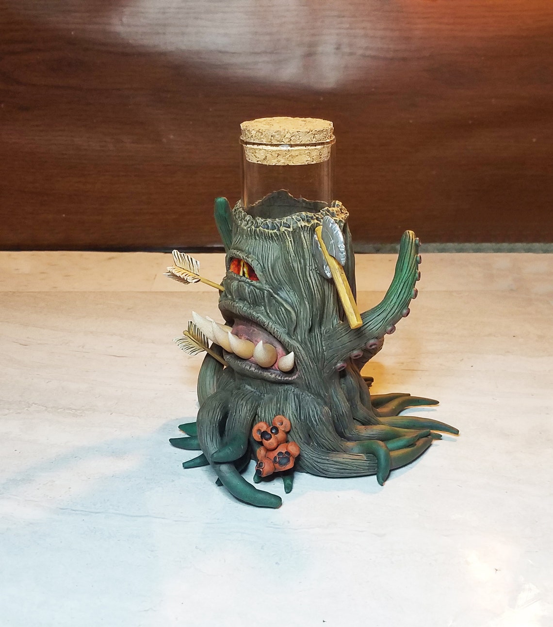 Mimic Dice Holder Tree Donjons et Dragons Hand Made OOAK Etsy