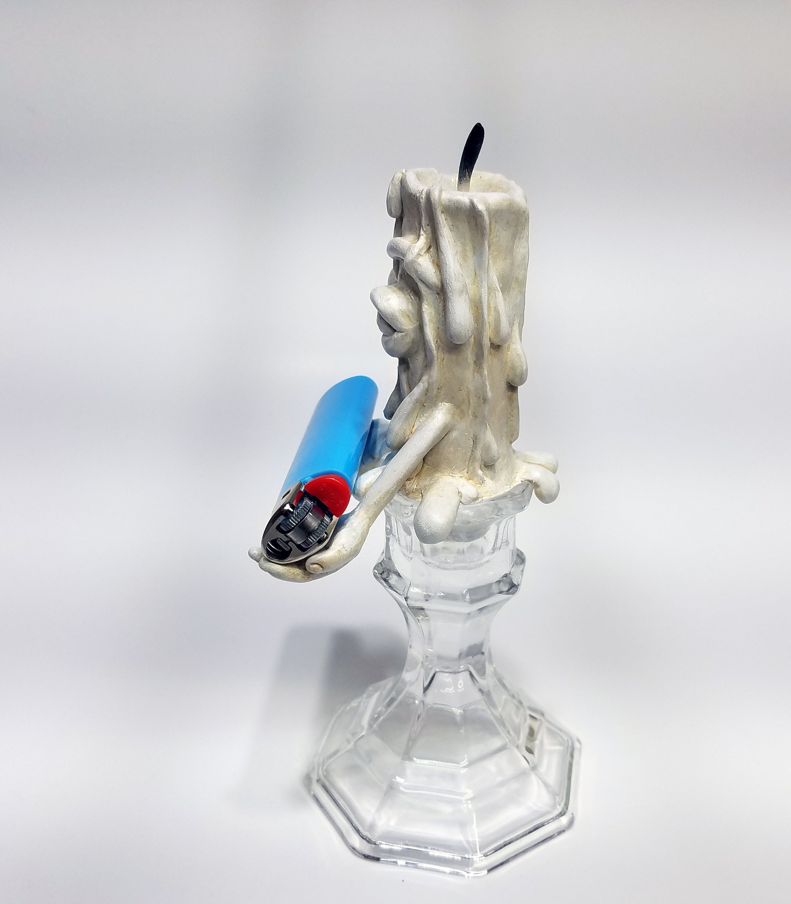 Sam Candleton polymer clay candle sculpture Hand Made OOAK Etsy