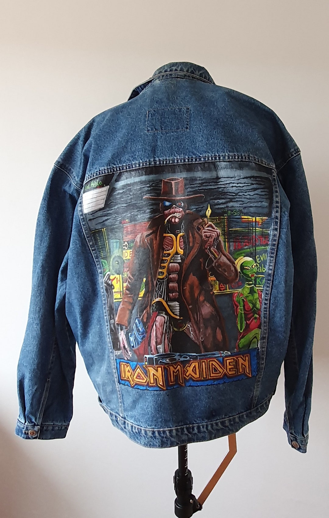 Tribute to Iron Maiden Denim Jacket - Etsy