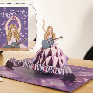 Happy Birth-TAY Birthday Card, 3D Pop Up Birthday Card with envelope