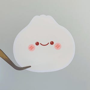 Chinese Dim Sum Steam Bun | Dumpling Bao - Weatherproof Vinyl Cute Kawaii Asian Food Sticker | Laptop decal, Drink bottle, Journal