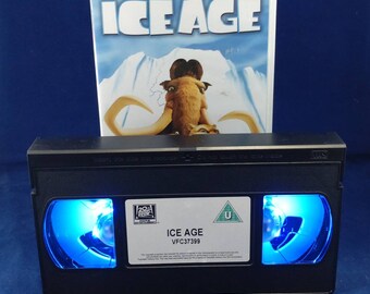VHS nightlight in blue of Ice Age