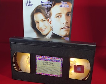 VHS nightlight of Jersey Girl in warm yellow