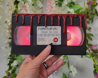Friday 13th genuine vhs nightlight with blood detail