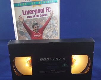 Classic Liverpool FC VHS nightlight in warm yellow