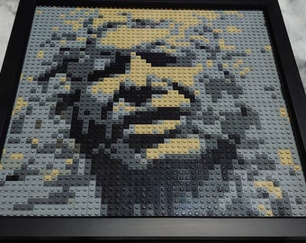 Han Solo in Carbonite Lego mosaic
