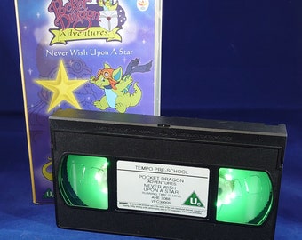 Pocket Dragon Adventures VHS nightlight in Green