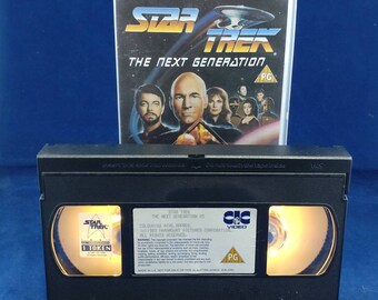 Star Trek TNG VHS nightlight in warm yellow