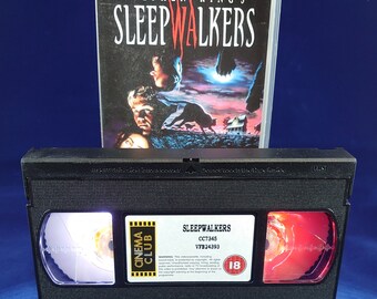 Stephen King's Sleepwalkers VHS nightlight in red and white