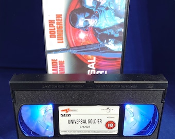 Universal soldier VHS nightlight in blue