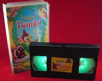 Green Bambi Disney VHS nightlight