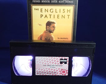 The English Patient VHS nightlight in white