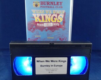 VHS nightlight of Burnley in Europe in blue